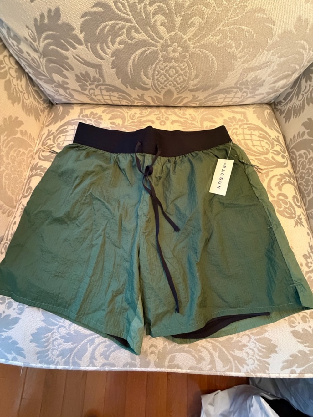 NWT PacSun RC Outdoor Supply Men’s 2in1 Lined Trail Shorts Green Size S MSRP $85